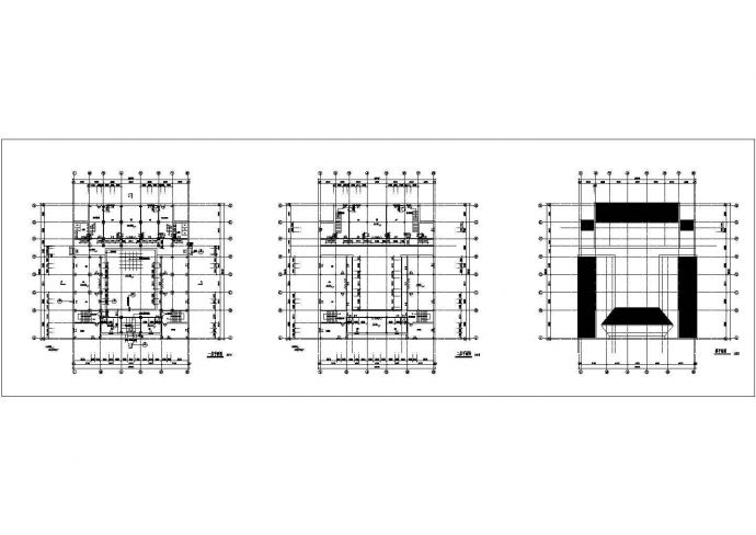 某地区二层仿古建筑CAD施工图纸_图1