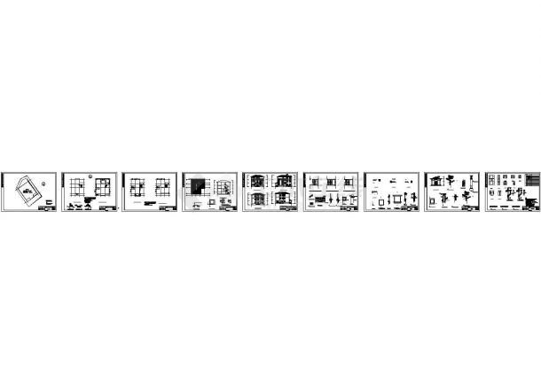 某小区经典私人别墅施工方案设计图-图一