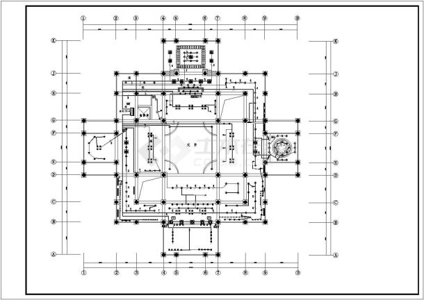 某四层宫殿建筑电气设计CAD施工图-图一