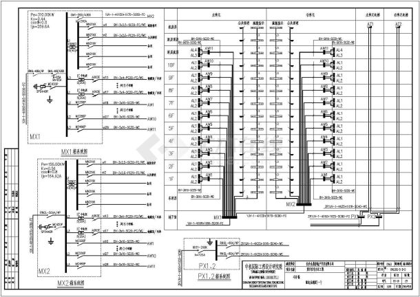 小区内综合配电电气设计施工CAD图-图二
