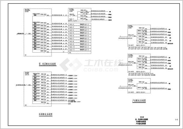 8层商住楼全套电气设计施工CAD图-图一