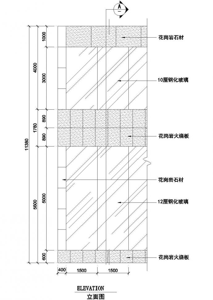 某石材幕墙节点CAD图纸设计方案（28个）_图1