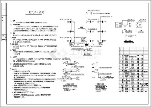 教学楼电气设计方案及施工全套CAD图纸-图二