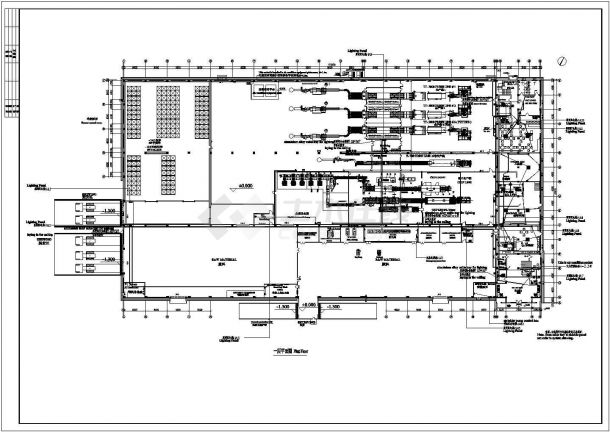 某地区工厂插座平面电气详细设计图纸-图一