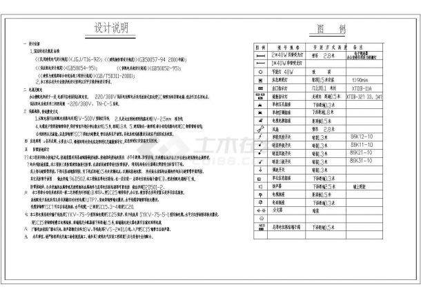 教学楼电气设计方案与施工全套CAD详细图纸-图一