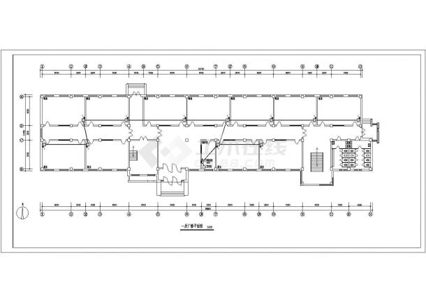 教学楼电气施工设计方案全套CAD图纸-图二