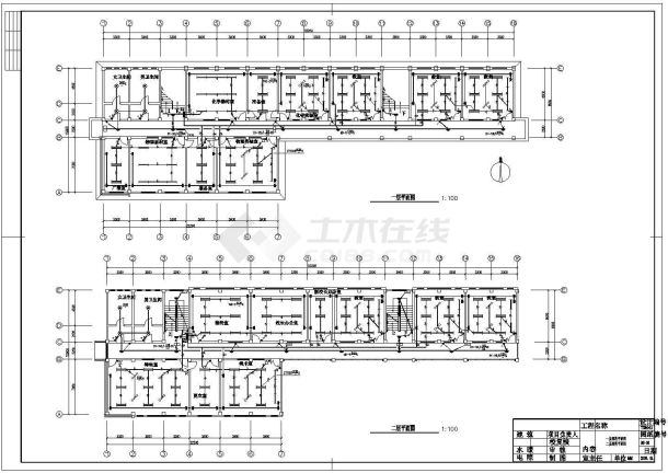聋哑学校教学楼电气设计方案全套CAD图纸-图一