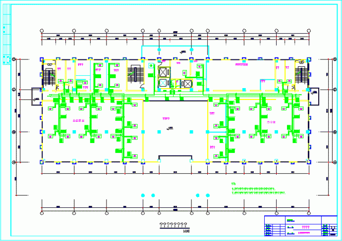 某地行政大楼空调工程暖通CAD设计施工图_图1