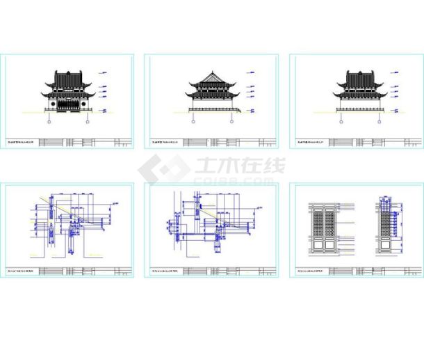 慈云殿古建筑施工图-图一