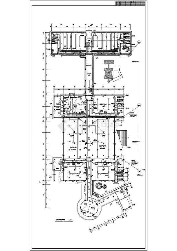 图书馆电气设计方案及施工全套CAD详图-图一