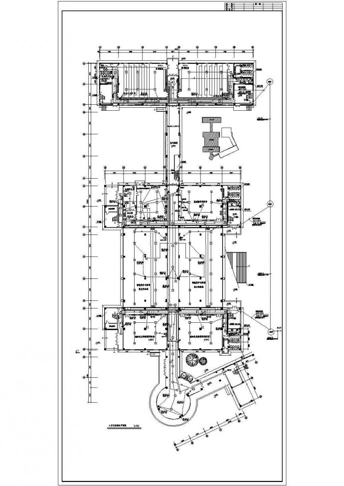 图书馆电气设计方案及施工全套CAD详图_图1