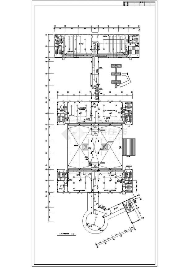 图书馆电气设计方案及施工全套CAD详图-图二