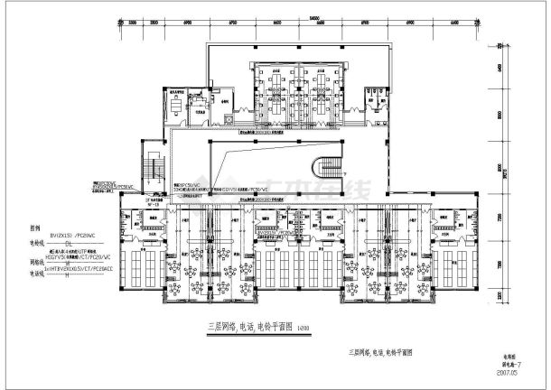 某幼儿园1~3层弱电设计方案全套CAD图纸-图二