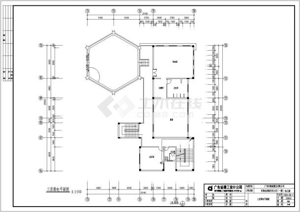 学校实验楼电气设计方案及施工全套CAD图纸-图二