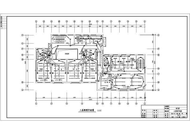 幼儿园电气系统设计方案及施工全套CAD图纸-图二