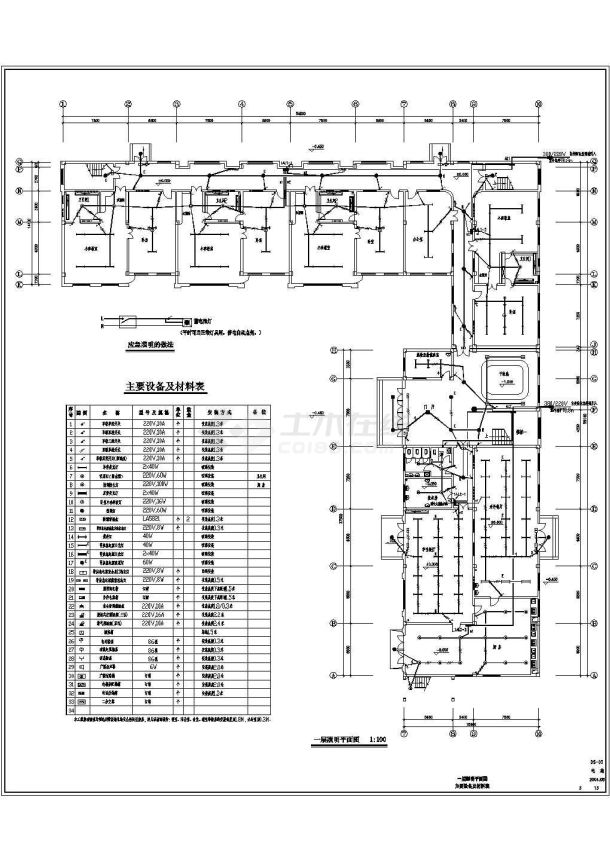幼儿园电气施工设计方案全套CAD图纸-图一