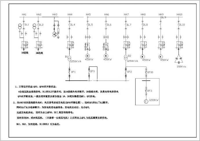 防空港电气设计方案全套CAD详图_图1
