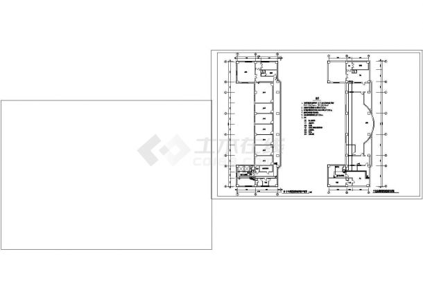 会堂消防全套-消防电气设计CAD平面图-图二