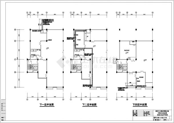 某海边车库水电房消防电气设计方案全套CAD图纸-图二
