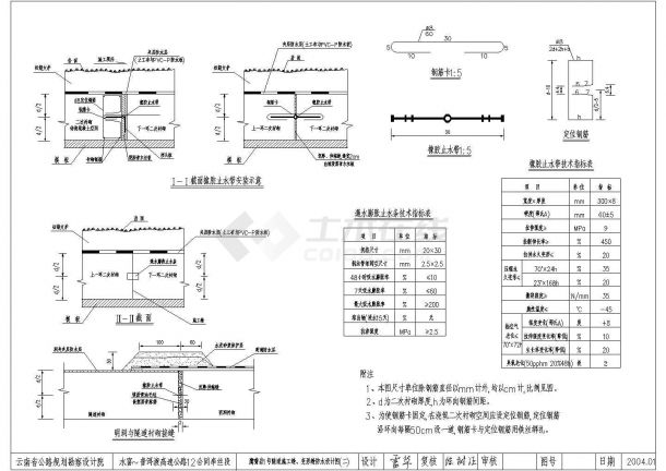 某地全套公路连拱隧道隧道设计图纸-图一