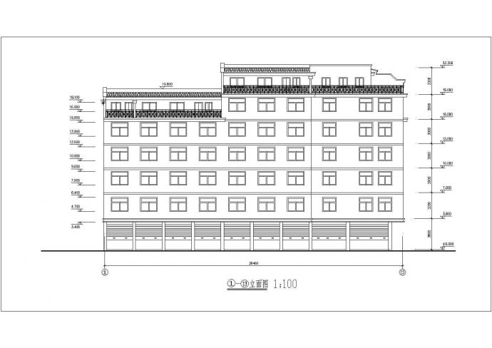 某七号楼住宅建筑最新设计CAD施工图_图1