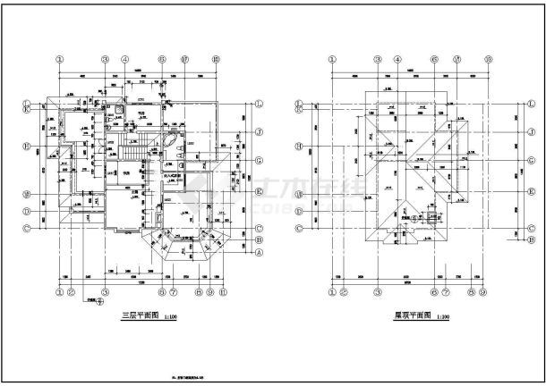 某地简单小型别墅建筑设计方案图-图一