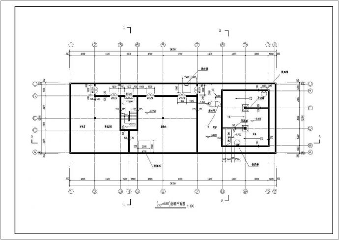 某地下设备用房、水池结构设计施工图_图1