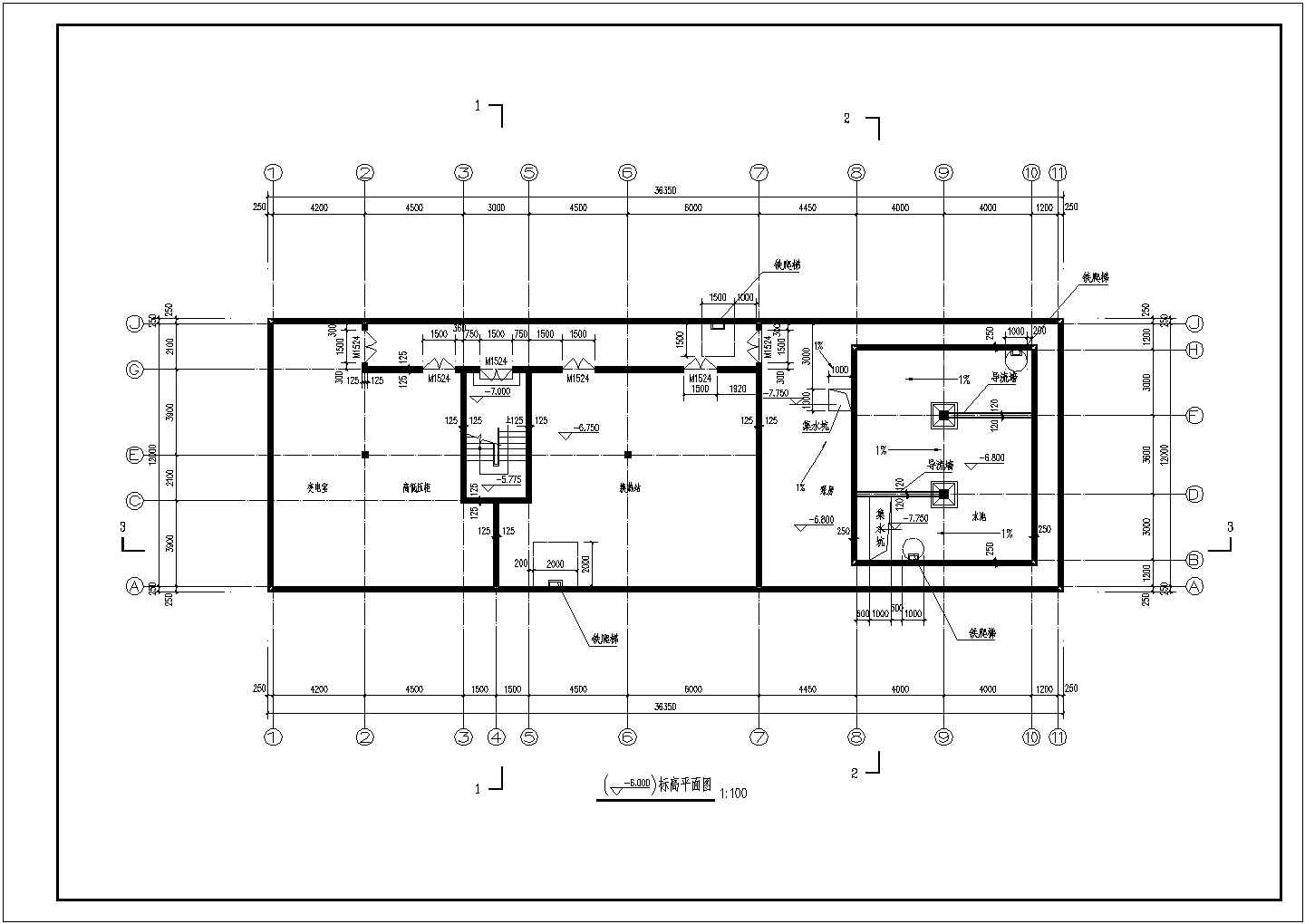 某地下设备用房、水池结构设计施工图