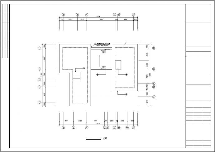某地小型别墅建筑设计方案图（共11张）_图1