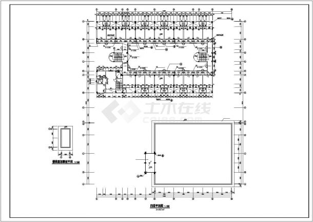 某地大型现代多层宿舍建筑施工方案图-图一