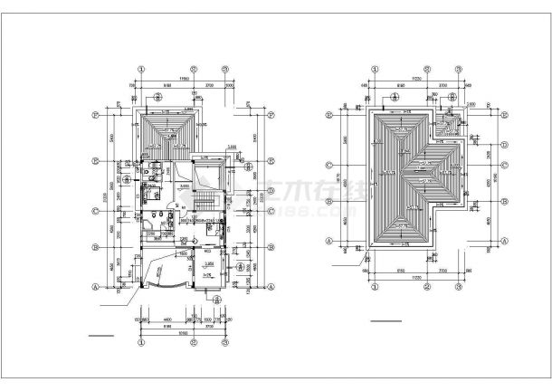 某地高级别墅建筑设计方案图-图二