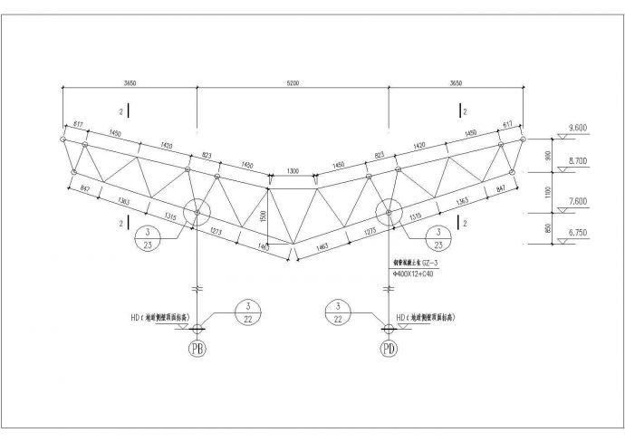 某地区铁路站台仓南320建筑设计结构图_图1