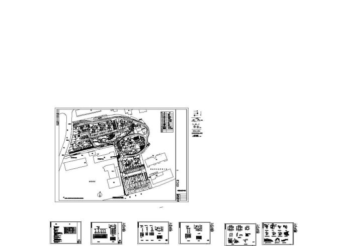 某小区景观照明及动力平面CAD图纸_图1