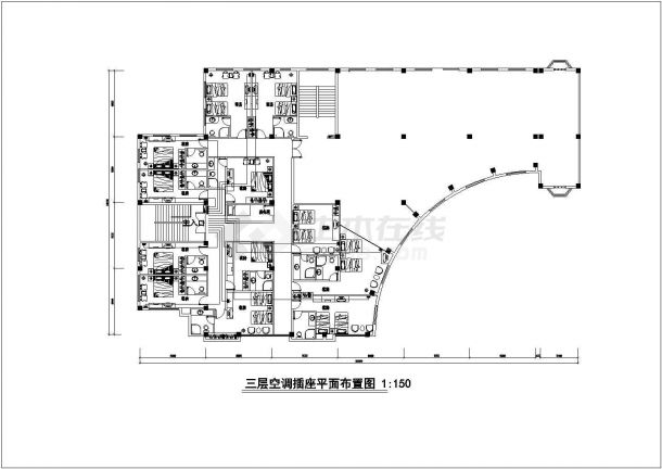 宾馆电路消防全套电气设计施工CAD图-图二