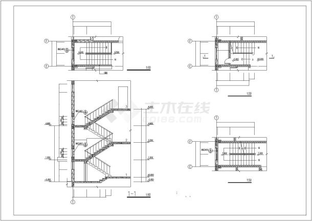 某地小型别墅建筑施工图（全套）-图一