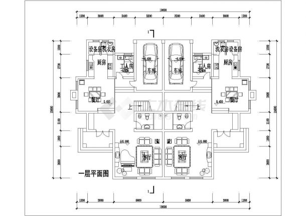 某地联体别墅建筑方案设计图-图二