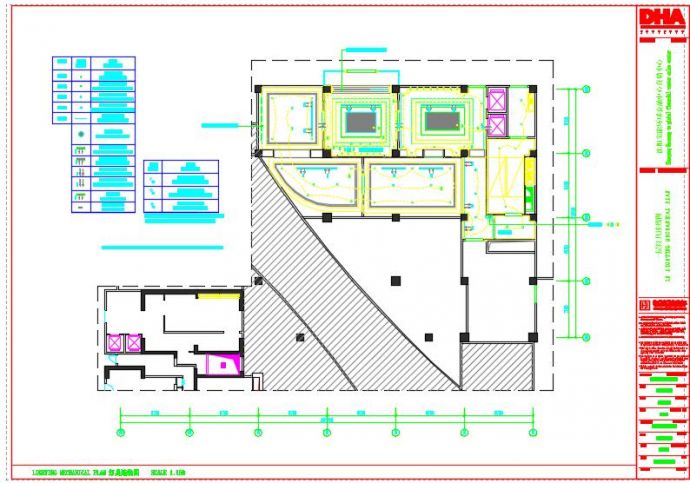 某环球金融中心售楼部深化施设计工图+效果图_图1