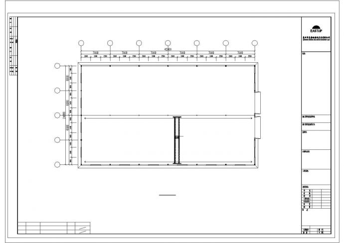某地有限公司D栋厂房CAD设计图（全套）_图1