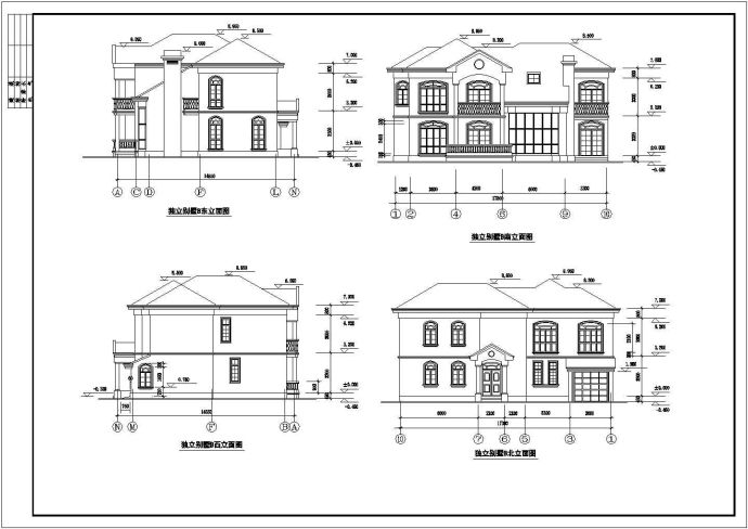 某地小型两层独立别墅建筑施工图_图1