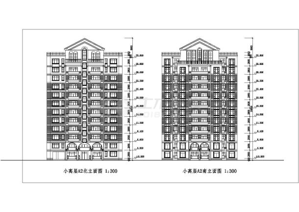 小高层建筑户型平面图（共18张）-图二