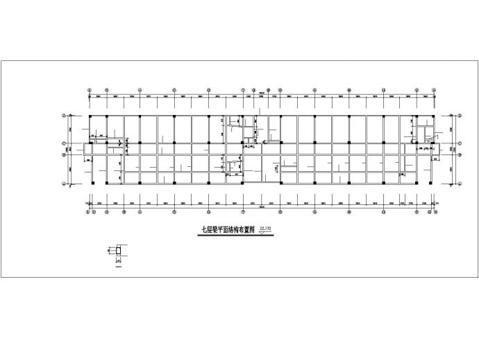 某地七层框架结构办公楼施工图（全套）_图1