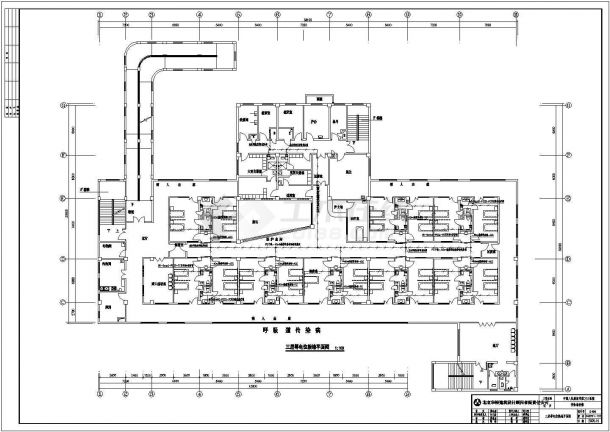 某地传染病房楼电气设计CAD施工图-图一