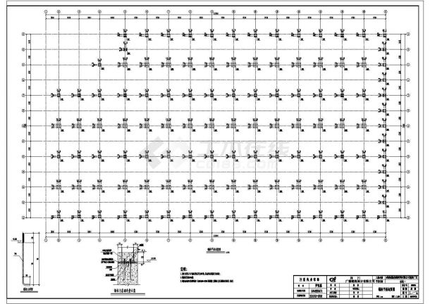 成都某公司钢结构工程CAD设计图-图一