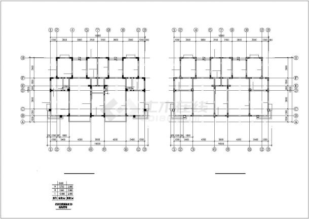 某地三层异型框架结构住宅楼建筑设计图（全套）-图二