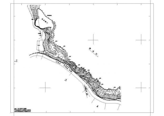 某水利工程防冲护河岸段结构设计图_图1
