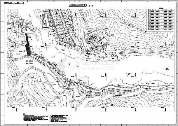 某水利工程防冲护河岸段结构设计图-图二