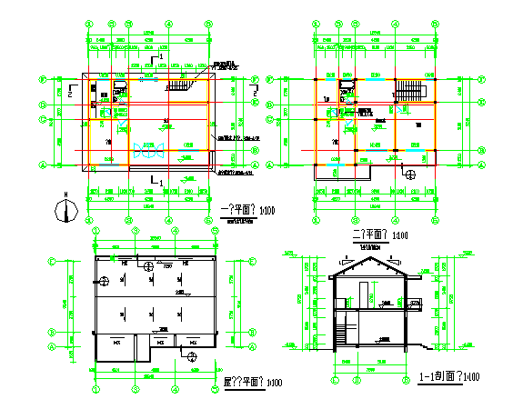 某地多层砌体结构别墅结构施工图(含建施)_图1