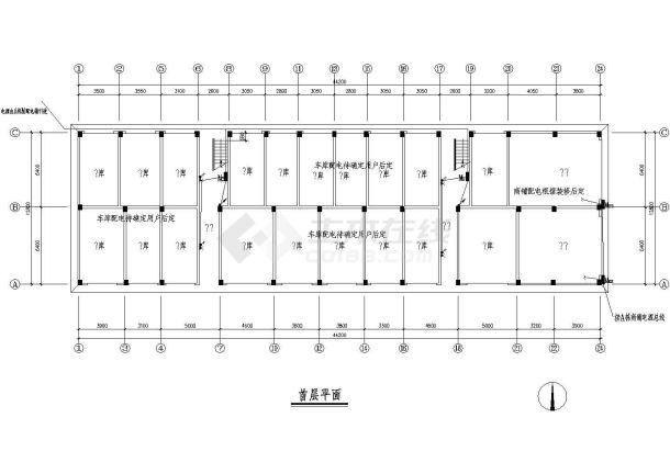 某地区住宅楼电气平面设计CAD施工图纸-图二