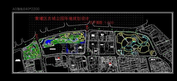 上海古城园林建施CAD图-图一