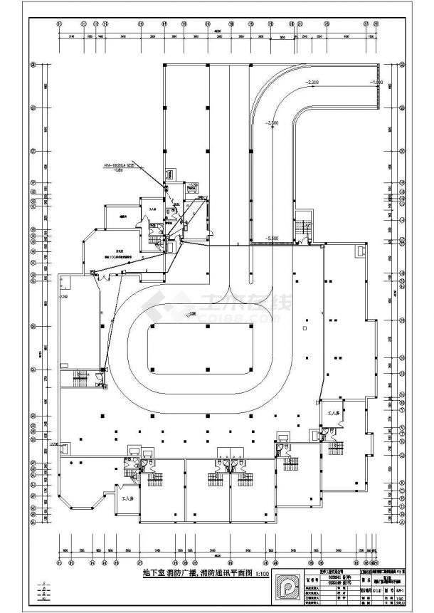 某住宅楼电气全套设计CAD施工图-图二